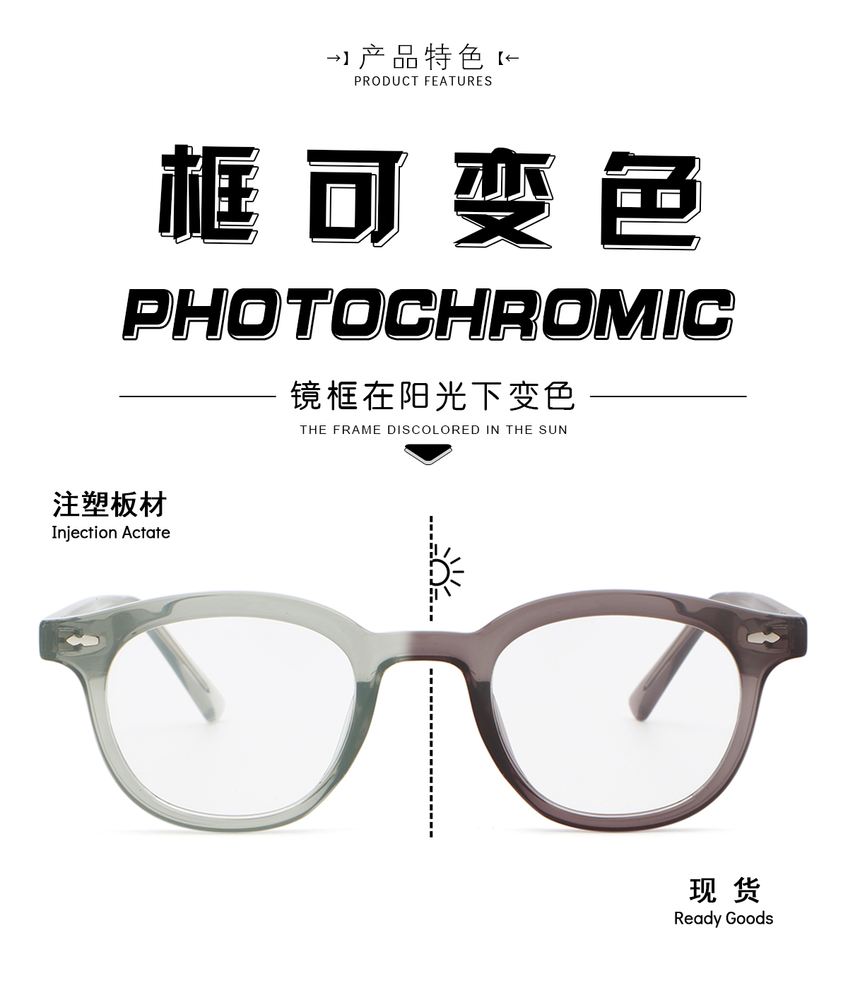 变色架 352604 平光镜