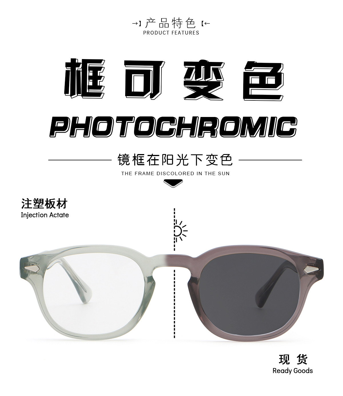 变色架 352605-2 太阳镜